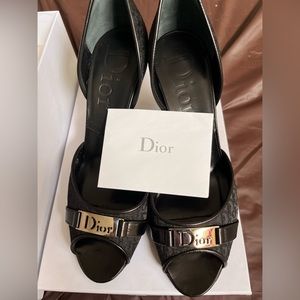 Beautiful Christian Dior peep toe heels